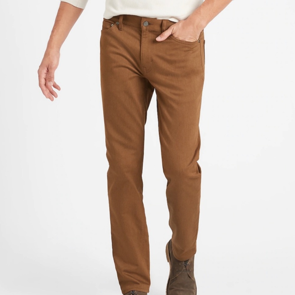 Banana Republic Brushed Slim Fit Traveler pant
